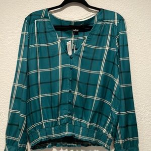 Sanctuary Hunter Green Plaid XL
